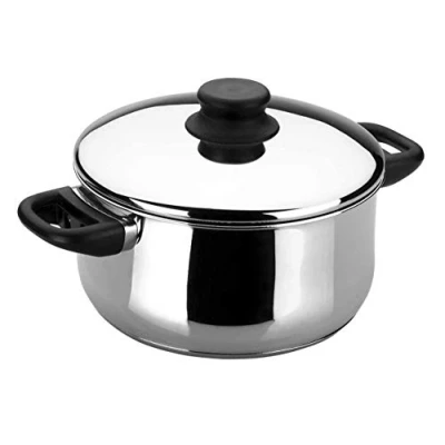 Obrázek Lacor Hrnec na vaření s poklicí Garinox 14318, 18 cm, nerezová ocel, stříbrný