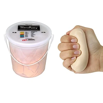 Obrázek CanDo Antimikrobiální hmota TheraPutty 2,2 kg béžová (extra lehká)