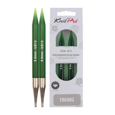 Obrázek KnitPro Trendz: Knitting Pins: Circular: Interchangeable: 9. 00 mm, akryl, tříděné, 9mm