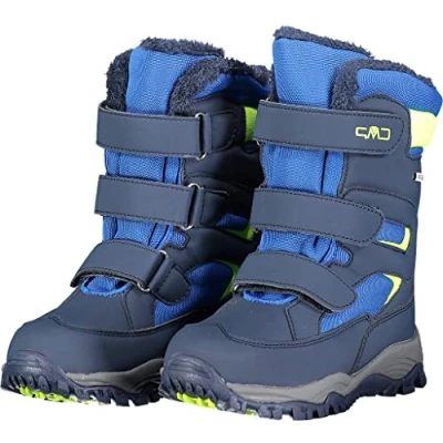 Obrázek CMP Chlapecké unisex Kids Hexis Snow Boot Wp boty do sněhu, Černá modrá