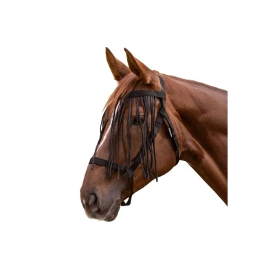Obrázek Bezpečnostní ohlávka s třásněmi proti hmyzu WALDHAUSEN black COB