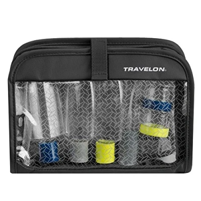 Obrázek Travelon Wet Dry 1 Quart Tasche mit Kunststoff Flaschen, schwarz (schwarz) 11024 500