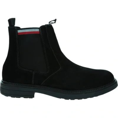 Obrázek Tommy Hilfiger Pánské Chelsea Boots z usně, černá
