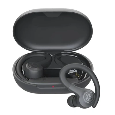 Obrázek JLab Go Air Sport+ sluchátka Bluetooth, sportovní 35+ hodin, True Wireless In Ear bezdrátová pro běžce, jogging, IP55 odolná proti potu, nabíjecí pouzdro USB C, režim Be Aware,