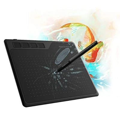 Obrázek GAOMON S620 6,5 x 4 palce (úhlopříčka: 7,6 palců) / 16,5 10,2 cm 19,3 cm) tablet (s tlačítky expres) s 8192 stupni citlivosti na tlak (tužka je baterie/baterie)