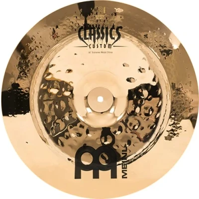 Obrázek Meinl Cymbals Classics Custom Extreme Metal China — 16 palců (video) bicí sada činely (40,64 cm) B12 bronz, brilantní povrch (CC16EMCH B)