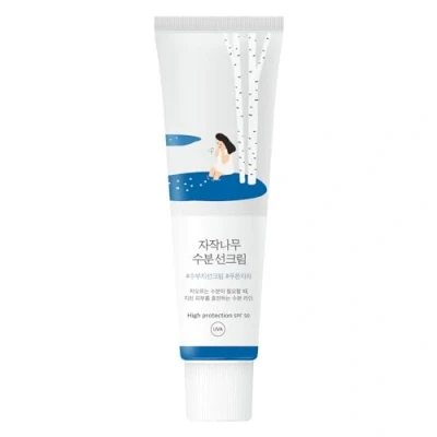 Obrázek ROUND LAB Hydratační ochrana proti slunci s březovou šťávou (LSF50, 1,69 fl.oz) slunci, žádný bílý bod, silná UV ochrana, přátelská k moři a odolná úrazu