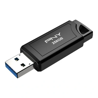 Obrázek PNY 256GB pro Elite V3 USB 3.2 Gen 2 flash disk, čtení až 1000 MB/s A psaní 800 MB/s, extrémní výkon ukládání přenos dat, vysoce kvalitní kovový design, připojení typu