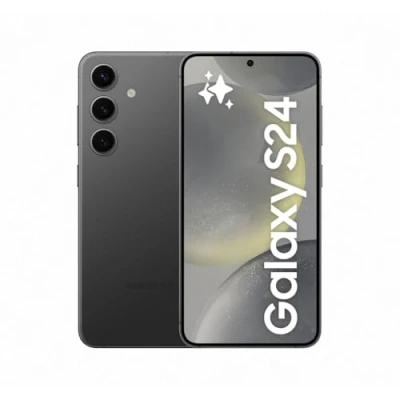 Obrázek Samsung Galaxy S24 AI, mobilní telefon s Androidem, bez smlouvy, 8 GB RAM, 128 paměť, 50MP kamera, dlouhá výdrž baterie, onyx černý