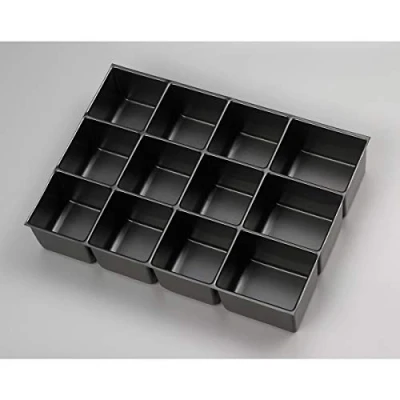 Obrázek BISLEY MultiDrawer vložka do zásuvky A3 12 přihrádek pro V 87 mm, kov, 800 plast, 42,5 x 31 8,3 cm