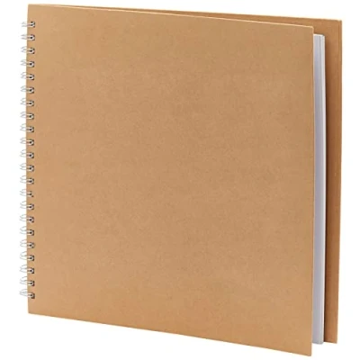 Obrázek Rayher HOBBY album, fotoalbum pro vlastní tvorbu, se spirálovou vazbou, čtvercové, 30 x cm, obálka z papírmaché, bílých listů, 250 g/m2, spirálové kovová spirála, 8168800