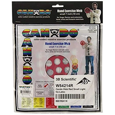 Obrázek CanDo Power web ruční trenažér, bez latexu průměr 35,6 cm, červený (lehký)