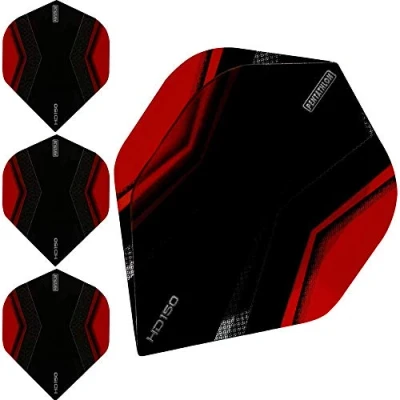 Obrázek abcdarts Unisex Pentathlon Hd150 Xwing Dart Flights, červená, klasická EU