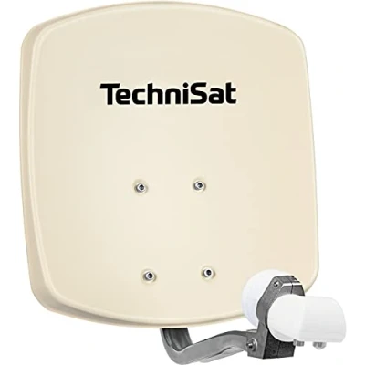 Obrázek TechniSat DIGIDISH 33 satelitní miska pro 2 účastníky (33 cm malé zařízení kompletní sada s nástěnným držákem a univerzálním Twin LNB) béžová