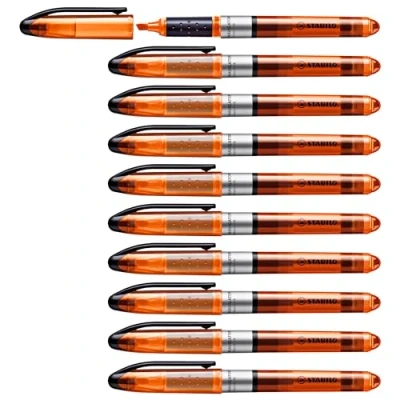 Obrázek Zvýrazňovač STABILO NAVIGATOR balení 10 ks oranžový