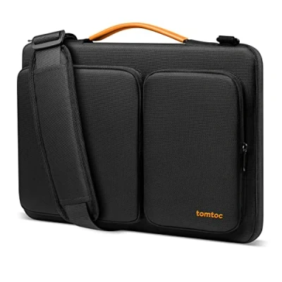 Obrázek tomtoc Pouzdro na 360 kompatibilní s 15,6&quot; Acer, ASUS, Dell, HP, Lenovo laptop Notebook Chromebook Ultrabook Computer, vodu odpuzující kompletní ochrana taška přes rameno