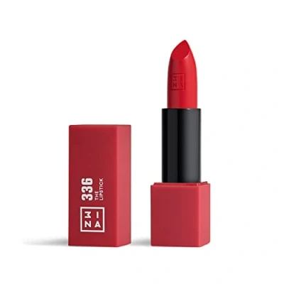 Obrázek 3INA MAKEUP The Lipstick 336 růžová rtěnka matná s vitaminem E a bambuckým máslem Dlouhotrvající vysoce pigmentovaný krém vanilková vůně Vegan Cruelty Free