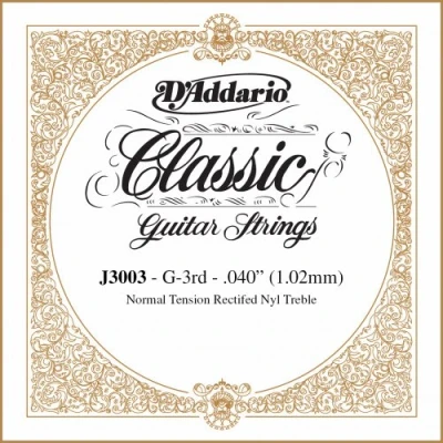 Obrázek D&#039;Addario J3003 jednotlivé struny G koncertní kytara rectified Nylon 040/J30 normální tension