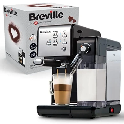 Obrázek Breville Prima latte II Espresso kávovar na a cappuccino profesionální pumpa 15 barů napěňovač mléka stříbrný [VCF108X], 19