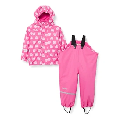 Obrázek CareTec Unisex dětská Rain Suit Pu W. Fleece pláštěnka, Růžová (546)