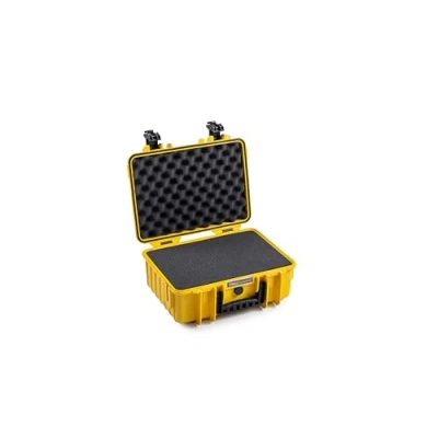 Obrázek B&amp;W Transportkoffer Outdoor Typ 4000 Gelb mit Würfelschaum Wasserdicht nach IP67 Zertifizierung, Staubdicht, Bruchsicher und Unverwüstlich