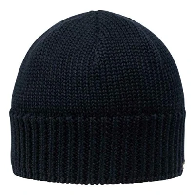 Obrázek GIESSWEIN Kšiltovka Gösleswand Unisex pletená čepice pro dámy &amp; pány, merino vlněná beanie, teplá zimní z vlny, sportovní s podšívkou fleecu, tmavě modrá