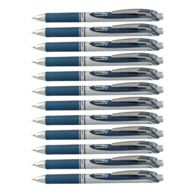Obrázek Pentel EnerGel XM BL77 gelové pero s tlakovou mechanikou, námořnická modrá (12 kusů)
