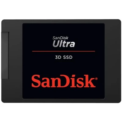 Obrázek SanDisk Interní pevný disk Ultra 3D 4 TB SSD (2,5&quot;, odolný proti nárazům, technologie NAND, n Cache 2.0, přenosová rychlost 560 MB/s) černý
