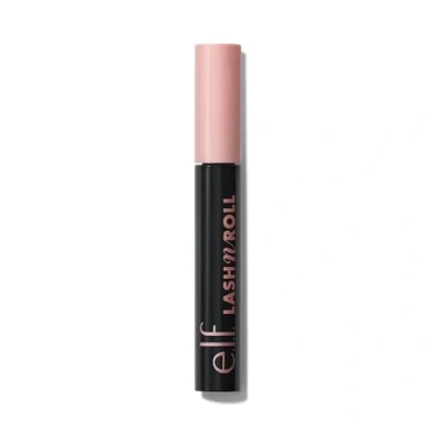 Obrázek e.l.f. Lash &#039;N Roll Mascara, Curling řasenka pro viditelně gelové řasy, zvedá a odděluje dlouhotrvající receptura, veganská netestovaná na zvířatech, Pitch Black, 9,2 g