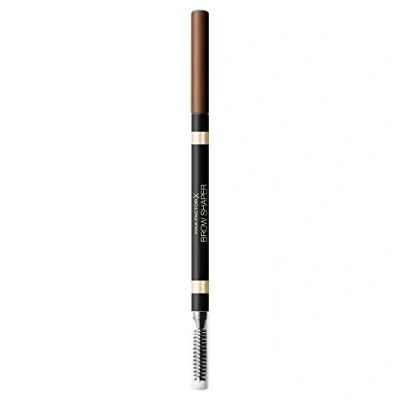 Obrázek MAX FACTOR Brow Shaper Double Tipped Mechanical Pencil With Spoolie Brush Utltra Fine Tip For Precise Application, Softening Effect, Matte Finish 20 Brown 1g