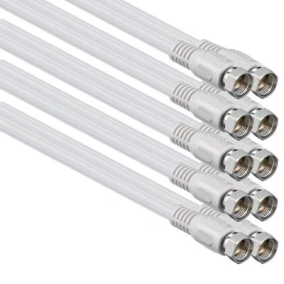 Obrázek 1aTTack.de anténní kabel s koaxiálním F konektorem, typ konektor spojka, jednoduchým, dvojnásobným, trojnásobným nebo čtyřnásobným stíněním, 75 db, 85 100 110 120 125 db
