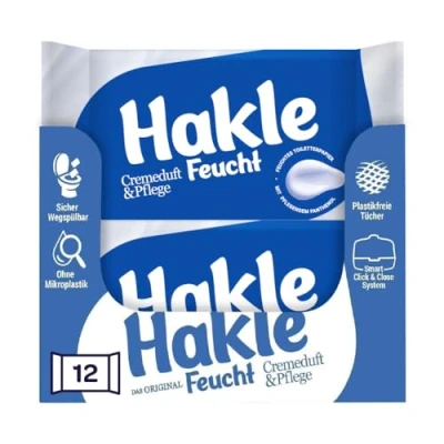 Obrázek Hakle Vlhká krémová vůně &amp; péče 12 balení