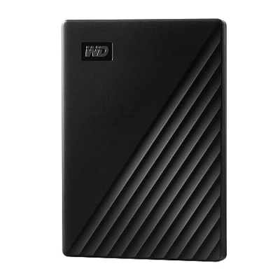 Obrázek WD Externí pevný disk My Passport 2 TB (mobilní úložiště, štíhlý design, software ke stažení, automatické zálohování, ochrana heslem) černý kompatibilní s PC, Xbox a PS4