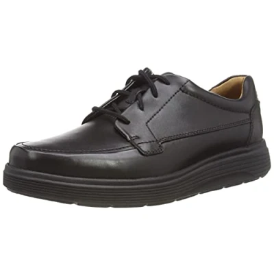 Obrázek Clarks Pánské Un Abode Ease Derbys, černá kůže
