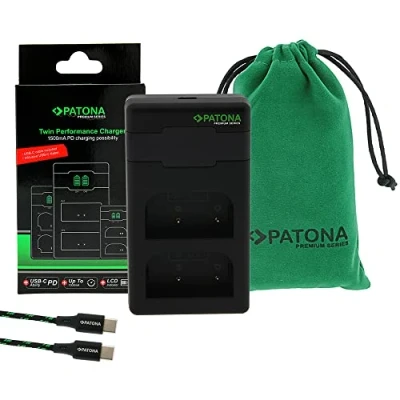 Obrázek PATONA BLX 1 PD Performance nabíječka akumulátoru (max. 1500 mA) USB C Mini Dual LCD kompatibilní s PD/QC (161713)