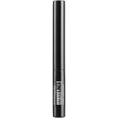 Obrázek Maybelline Tekuté, voděodolné oční linky New York s 36h fixací a barevnou povrchovou úpravou, Tattoo Liner Liquid Ink Eyeliner, č. 710 Black (černá), 1 kus