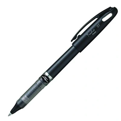 Obrázek Pentel BL117A A EnerGel Liquid Gelový váleček, balení 12 ks, černý