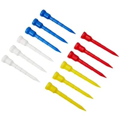 Obrázek Longridge Lignum Golf Tee Tees 82 mm jako taška 12 kusů (plast) Barva: Vícebarevná: Velikost:
