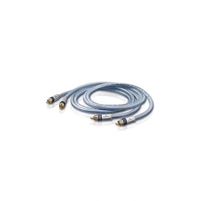 Obrázek Oehlbach XXL Series 2 High End Stereo Audio Cinch kabel (Made in Germany, vícenásobné stínění, měď, RCA konektor) x 1,75 metrů modrý