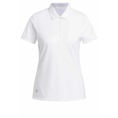 Obrázek adidas Damen Women&#039;s Solid Performance Short Sleeve Polo Shirt, White, L