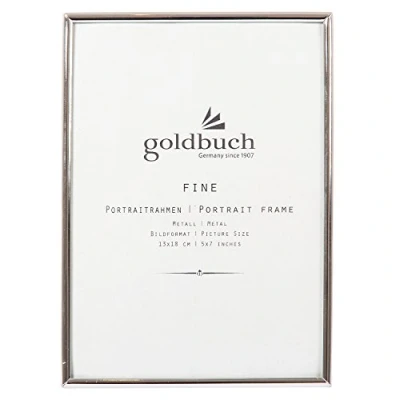 Obrázek goldbuch 960263 portrétní rámeček Fine, na fotografie a obrázky ve formátu 13 x 18 cm, fotorámeček, rám z kovu, fotorámeček stříbrný