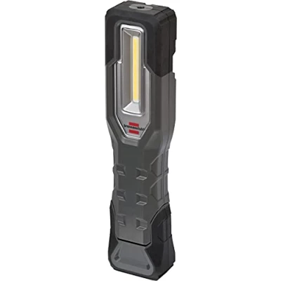 Obrázek Brennenstuhl LED akumulátorová ruční svítilna HL 1000 a IP54 / pracovní světlo pro venkovní použití s COB (1000+200lm, doba svícení až 24 h, lampa do dílny magnety háčky, nabíjecí