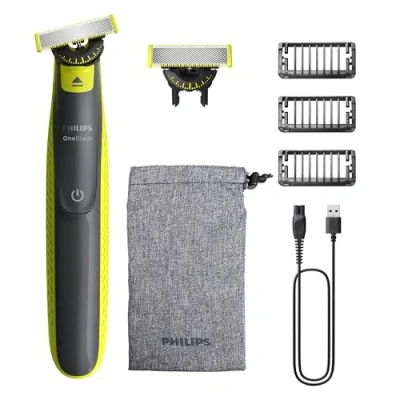 Obrázek Philips OneBlade 360 autentický elektrický zastřihovač vousů a holicí strojek, 2x čepelí, 3x strniště (1,3,5 mm), QP2724/31