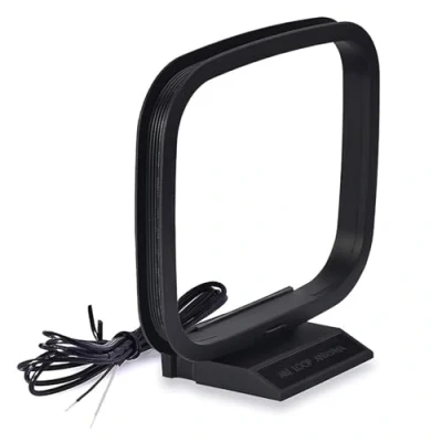 Obrázek Bingfu AM Antenne 75 Ohm 2 Poliger Blanker Draht Stecker MW LW Kompatibel mit Yamaha Marantz Denon Pioneer Stereo Empfänger MEHRWEG