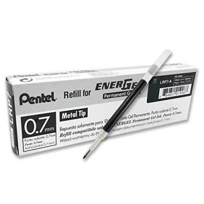 Obrázek Pentel LRP7 AX Nachfüllmine für EnerGel Stifte, 12 Stück, 0.7 mm, schwarz