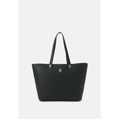 Obrázek Tommy Hilfiger Emblem TOTE Velká kabelka, Ženy, Velikost: One Size, Black