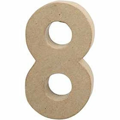 Obrázek Create Crafts Creativ 26636 papír mâché číslo 8, 20 cm