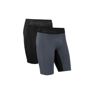 Obrázek Danish Endurance Compression 2 PACK Boxerky, Muži, Velikost: Large, Grey