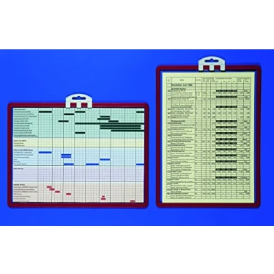 Obrázek Durable 561303 tabule Sherpa Infopanel A4, sáček po 5 ks červené