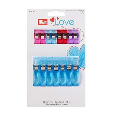 Obrázek Prym Mini A Jumbo látka zázrak Clips 2.6 mm &amp; 5.5 různé barvy